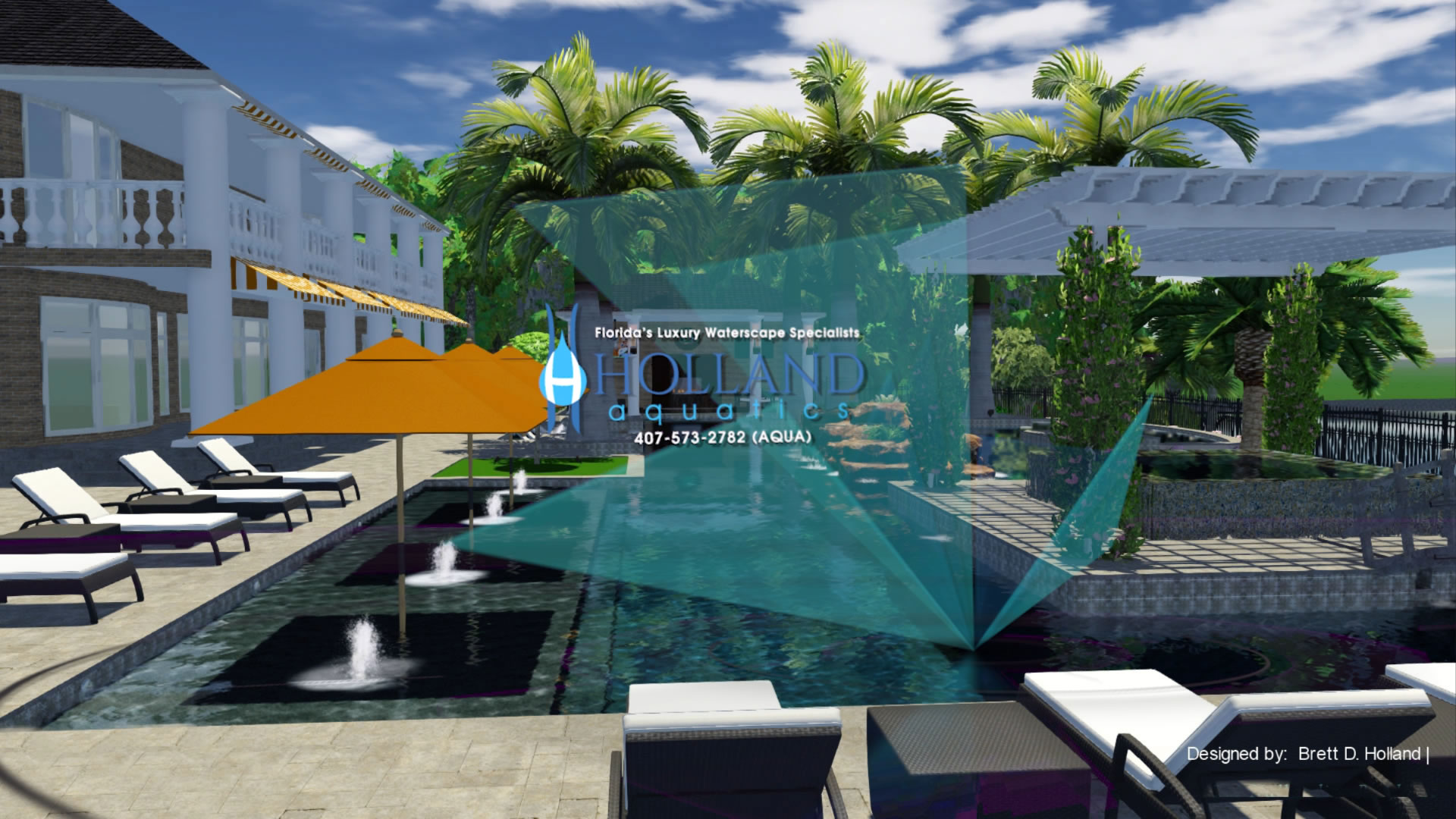 Virtual Reality Design Experiences. Reserve your Holland Aquatics Luxury Waterscape Design