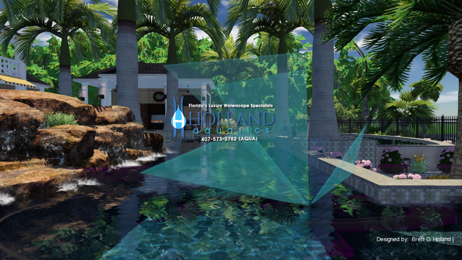 Virtual Reality Design Experiences. Reserve your Holland Aquatics Luxury Waterscape Design